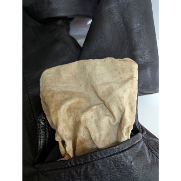 Vintage 60's leather Mens Blazer jacket size Ireland classic - Picture 8 of 9